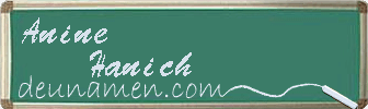 Anine Hanich Visitenkarte
